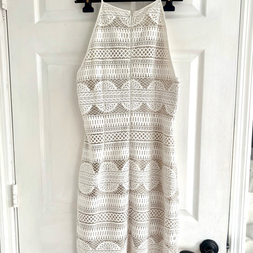 WHBM Elegant White off Lace Dress - Picture 9 of 9